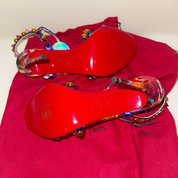 Brand New, With Tags, Christian Louboutin Goldora 100 Patent Sandals - Picture 7 of 15